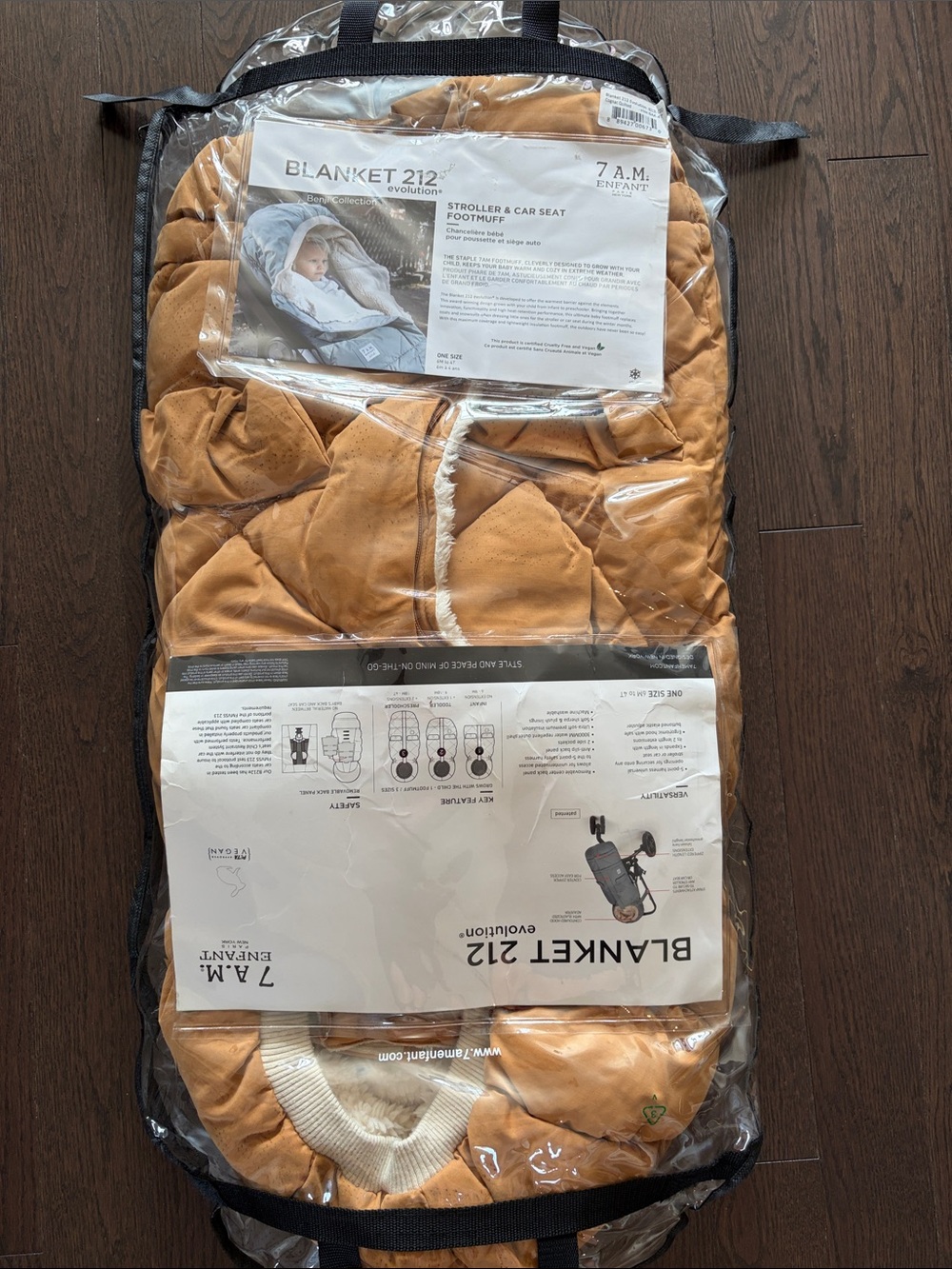 7 A.M. Enfant Tan Blanket 212 Stroller & Car Seat Footmuff